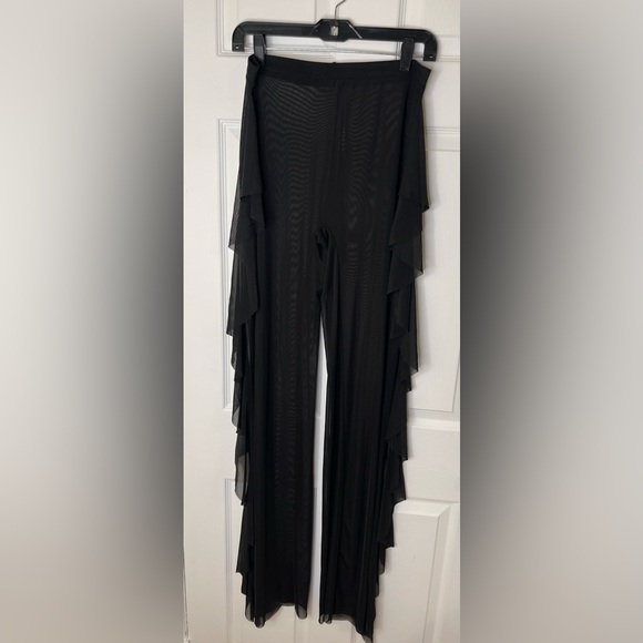 See Through Cover Up Pant - Black - Picture 4 of 4